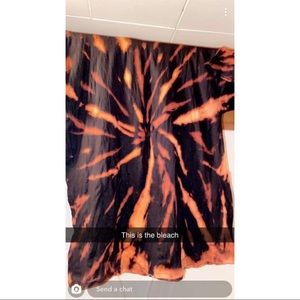 Bleach tie dye tee shirt